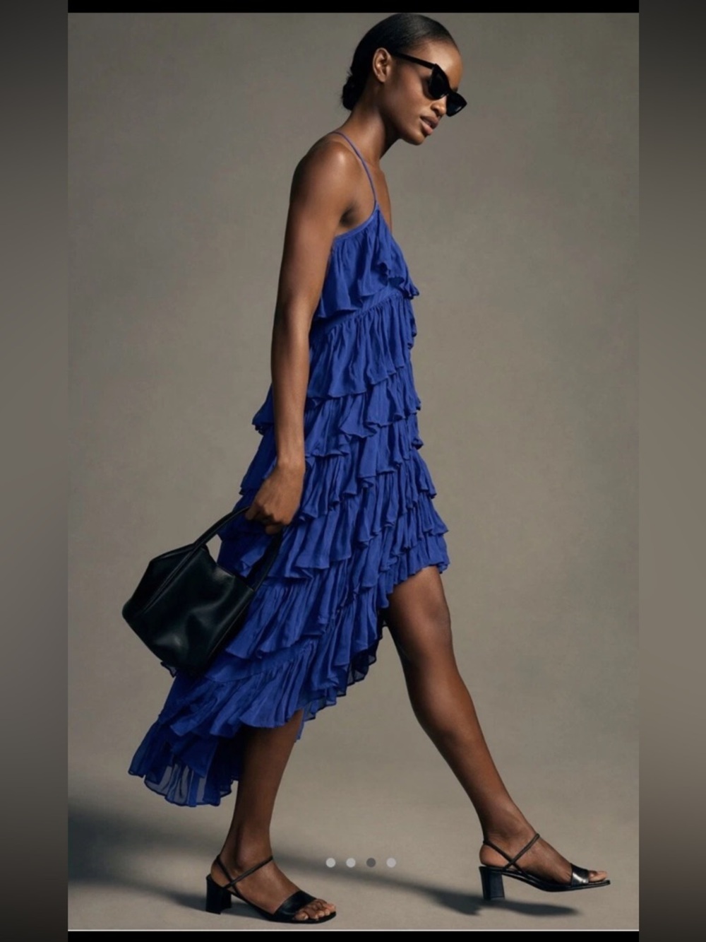 NWT Anthropologie Tiered Ruffle High-Low Dress Size Small‎ - Picture 3 of 10